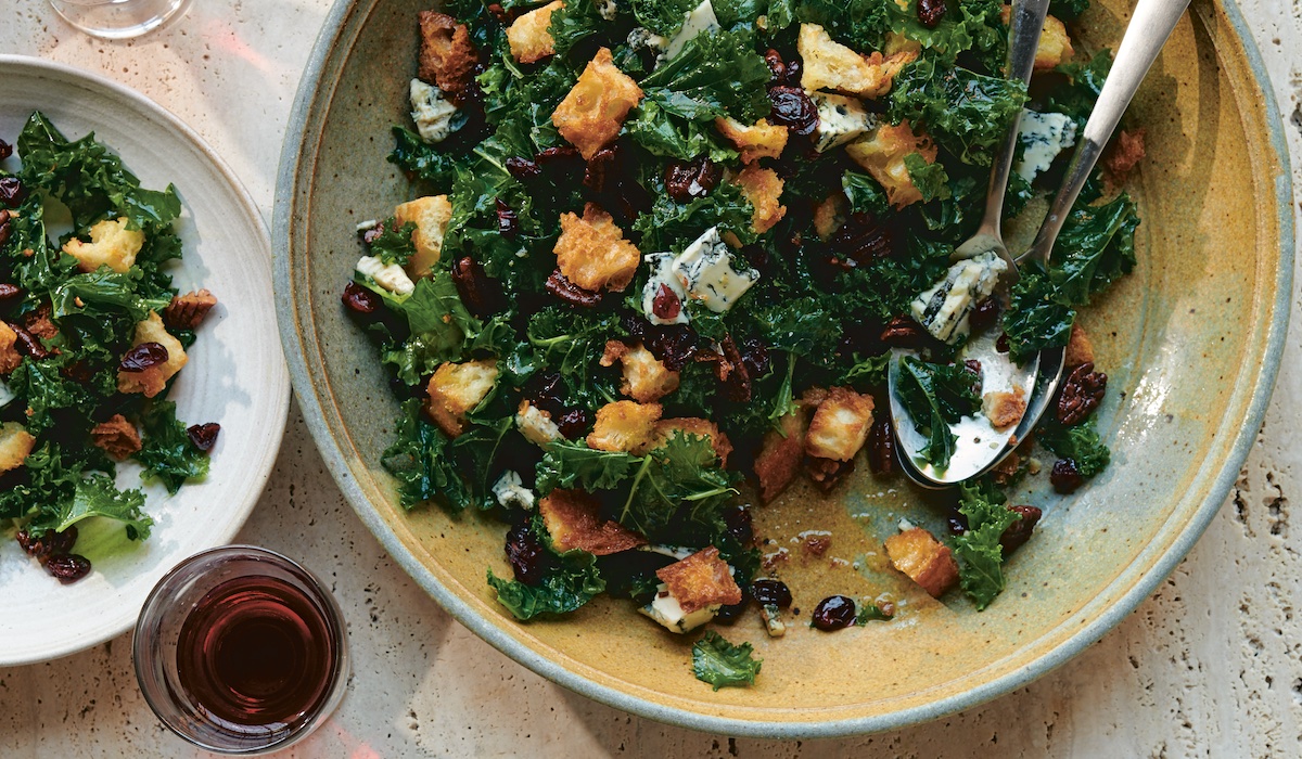 The Sunday Dinner Table: Sam Sifton's Kale Salad with Cranberries