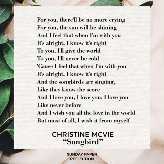 Songbird by Christine McVie