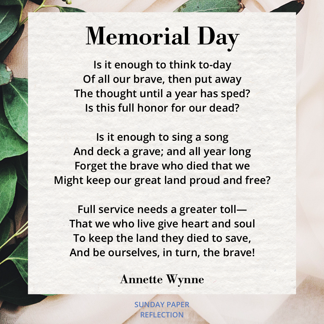 Memorial Day by Annette Wynne
