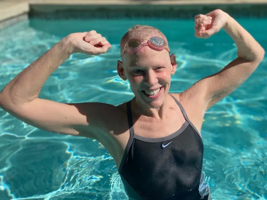 Fighting breast cancer in 2020 - swam through my chemo.