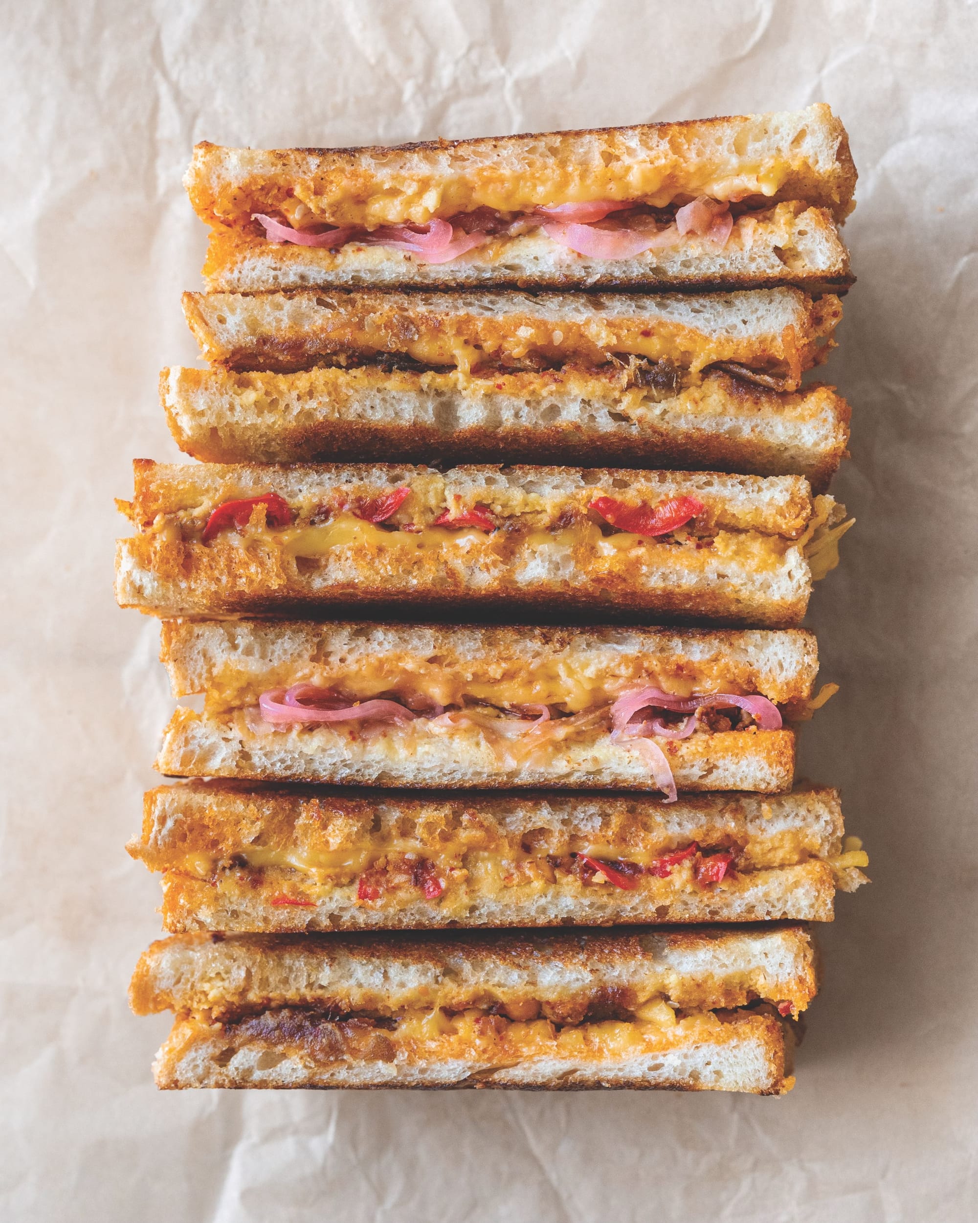 Adult Grilled Cheese with Chili Crisp