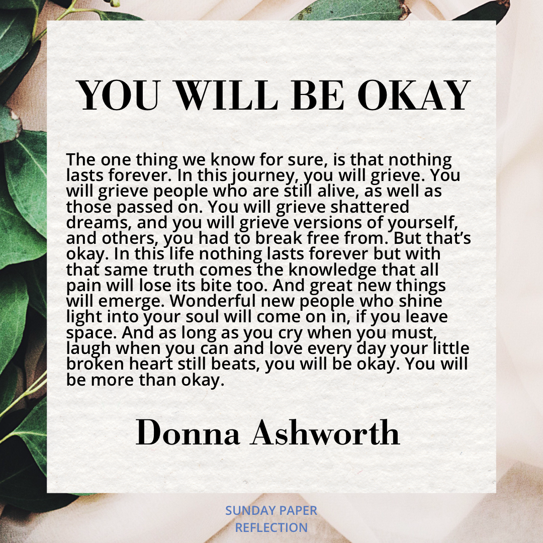 You Will Be Okay by Donna Ashworth