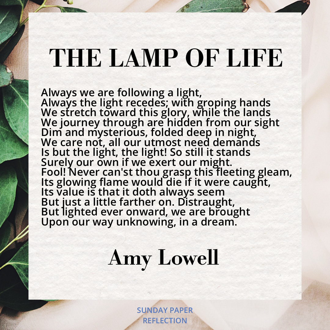 The Lamp of Life by Amy Lowell