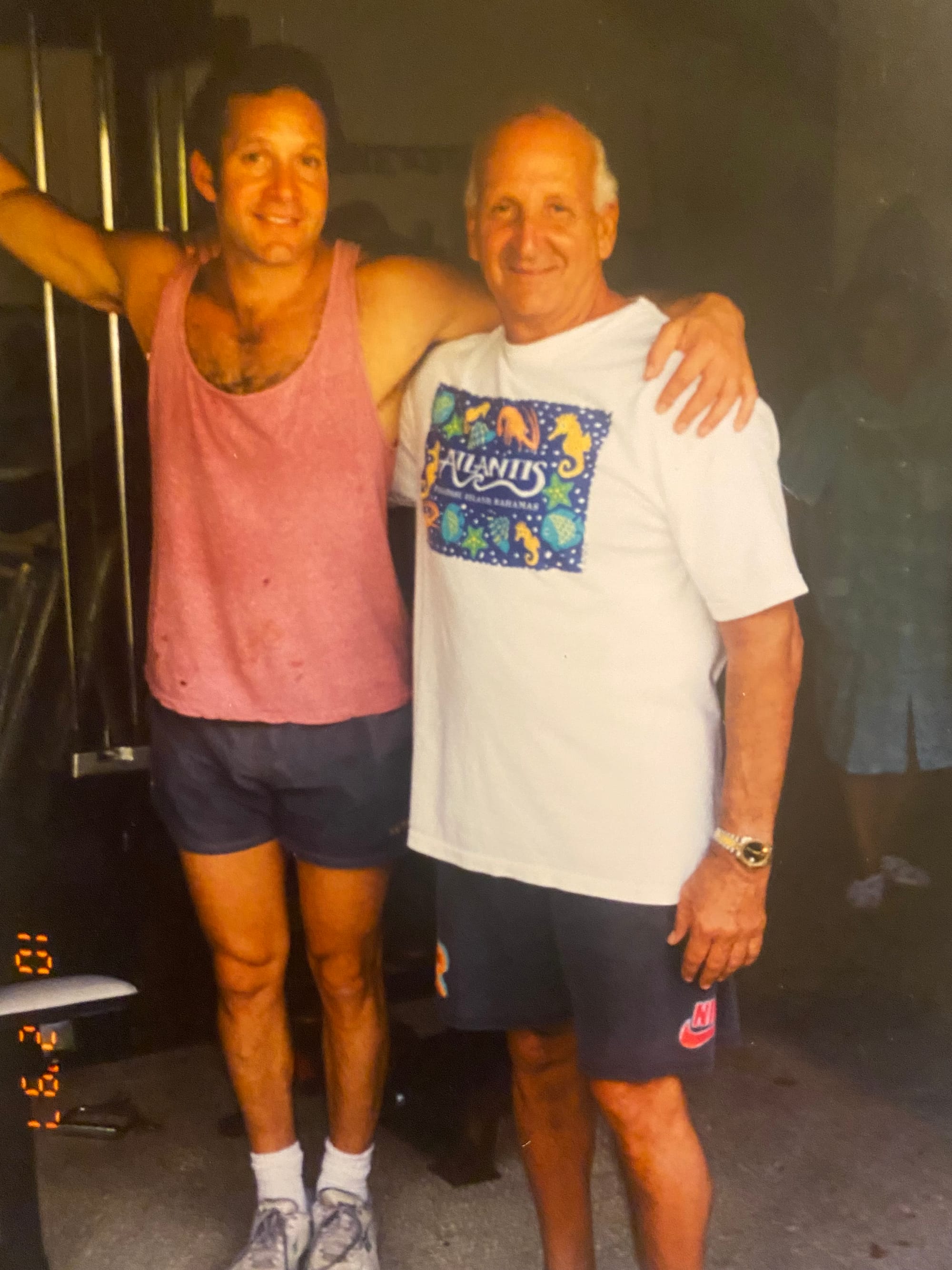 Actor Steve Guttenberg with his father Stanley.