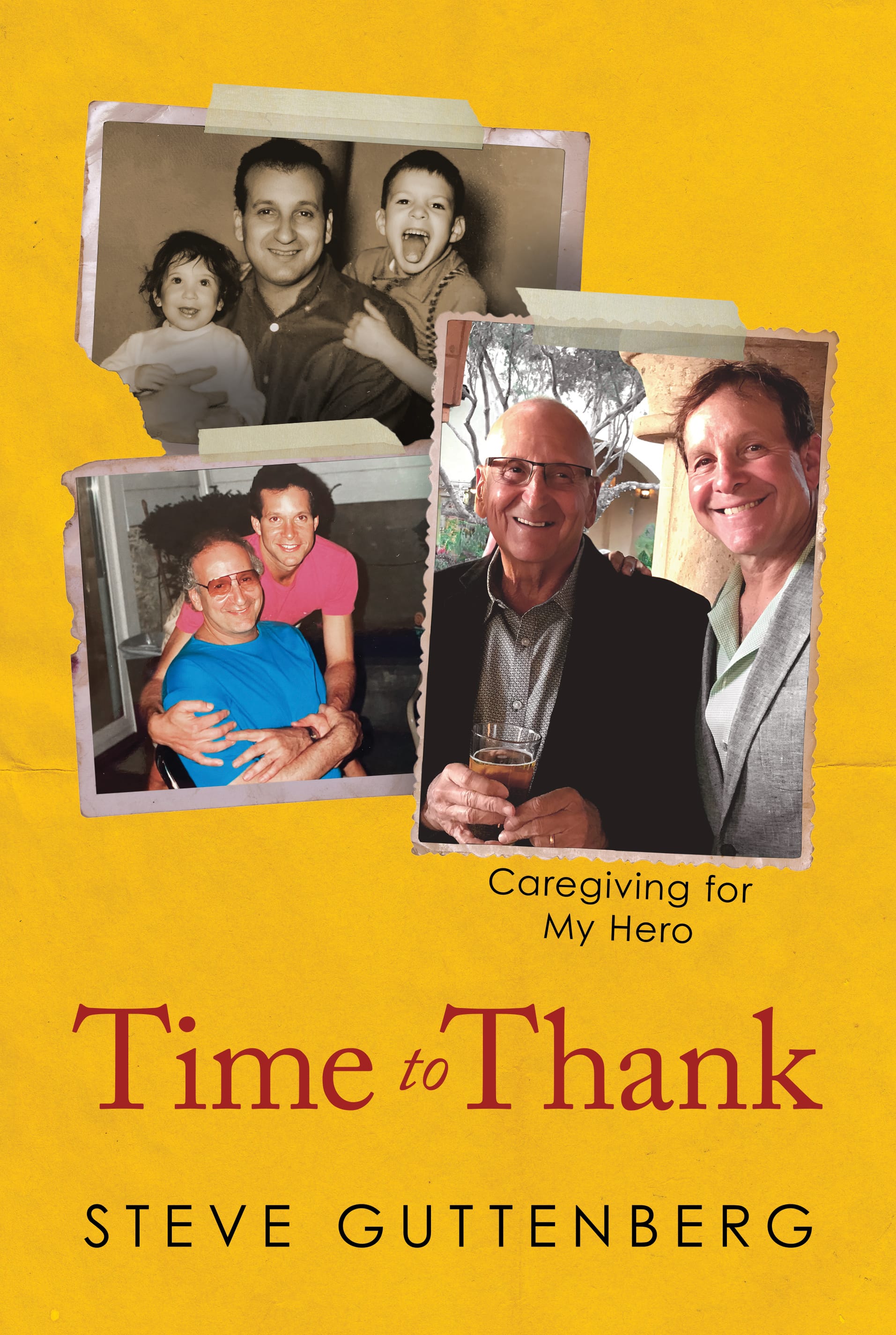 Cover of Steve Guttenberg's book "Time to Thank" 