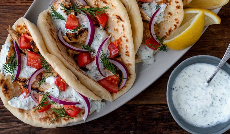 The Sunday Dinner Table: Shereen Pavlides's Grilled Chicken Gyros