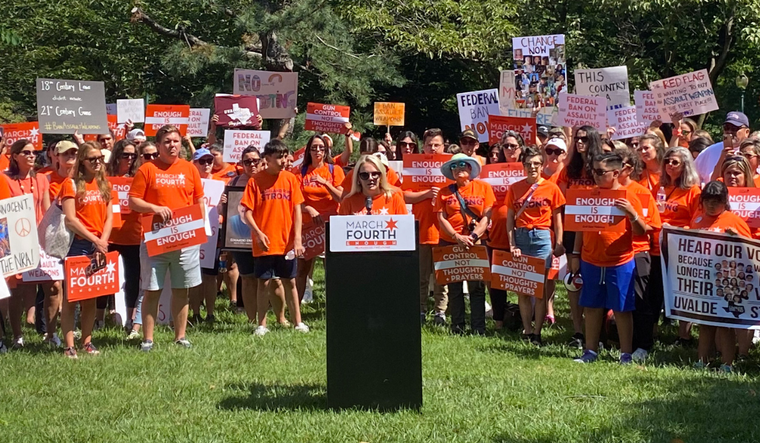 Family Members of the Victims of the Highland Park Shooting Call for Action from Lawmakers at a “March Fourth” Rally in Washington, D.C.