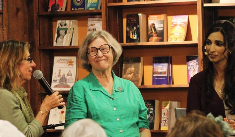 Valarie Kaur, Mirabai Starr, and Sister Simone Campbell.