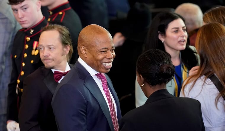 NYC Mayor Eric Adams at Trump's inauguration