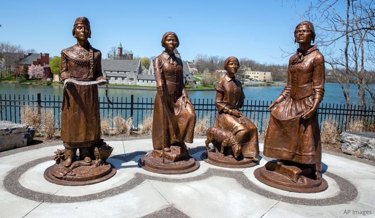 'Ripples of Change' monument. Seneca Falls, NY.